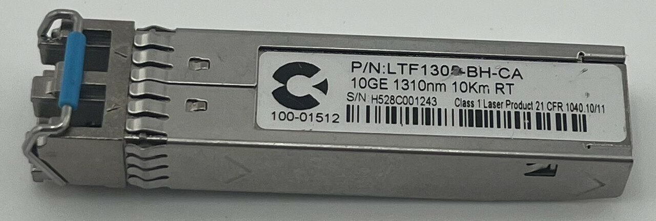 CALIX 100-01512 SFP+ 10G LR 1310NM 10KM RT TRANSCEIVER MODULES LTF1305-BH-CA