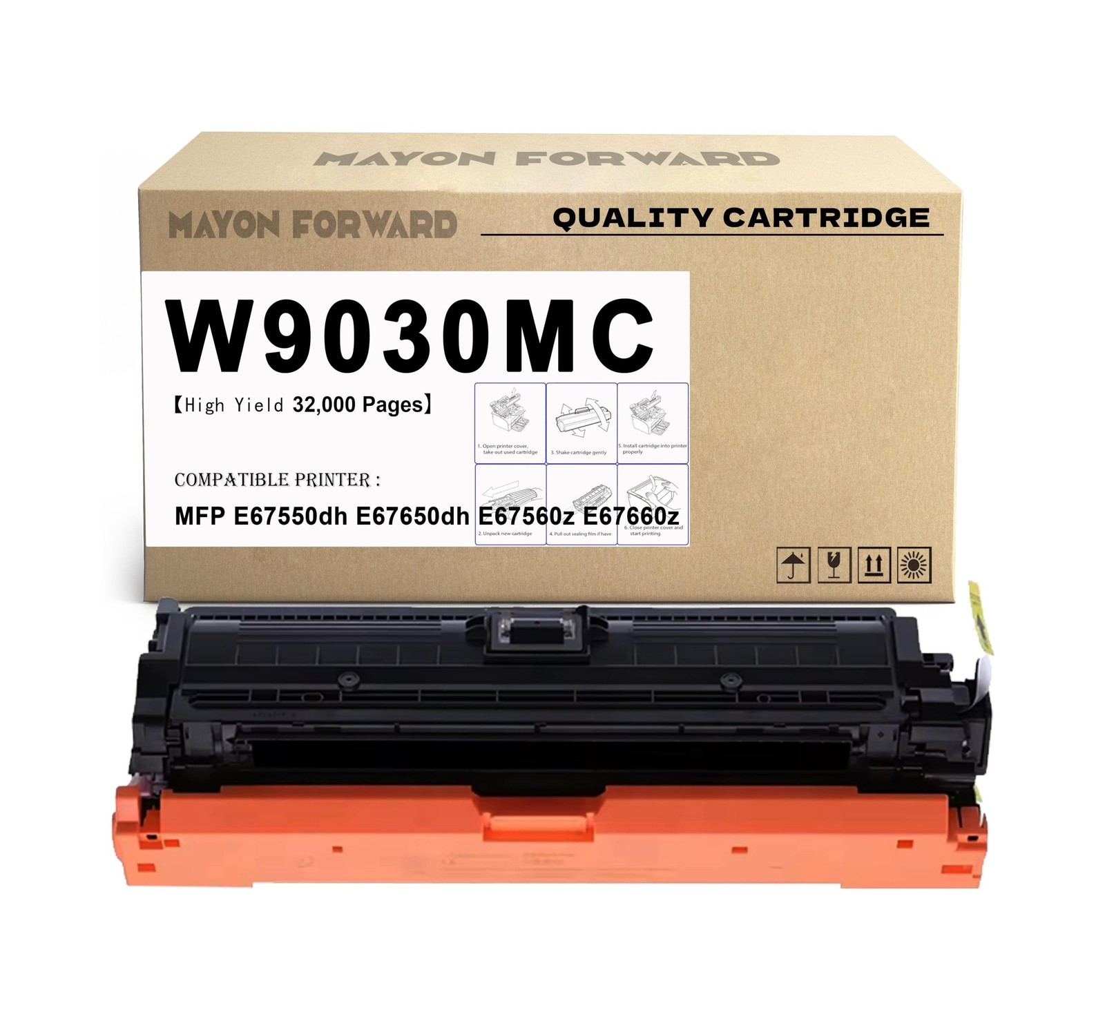 W9030 W9030MC High Yield Black Toner Cartridge 1-Pack Replacement for HP MFP ...