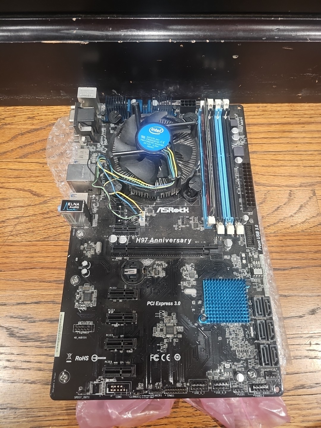 ASROCK H97 ANNIVERSARY Motherboard LGA1150 DDR3 4GB DVI+HDMI ATX 3.2 Ghz G3250