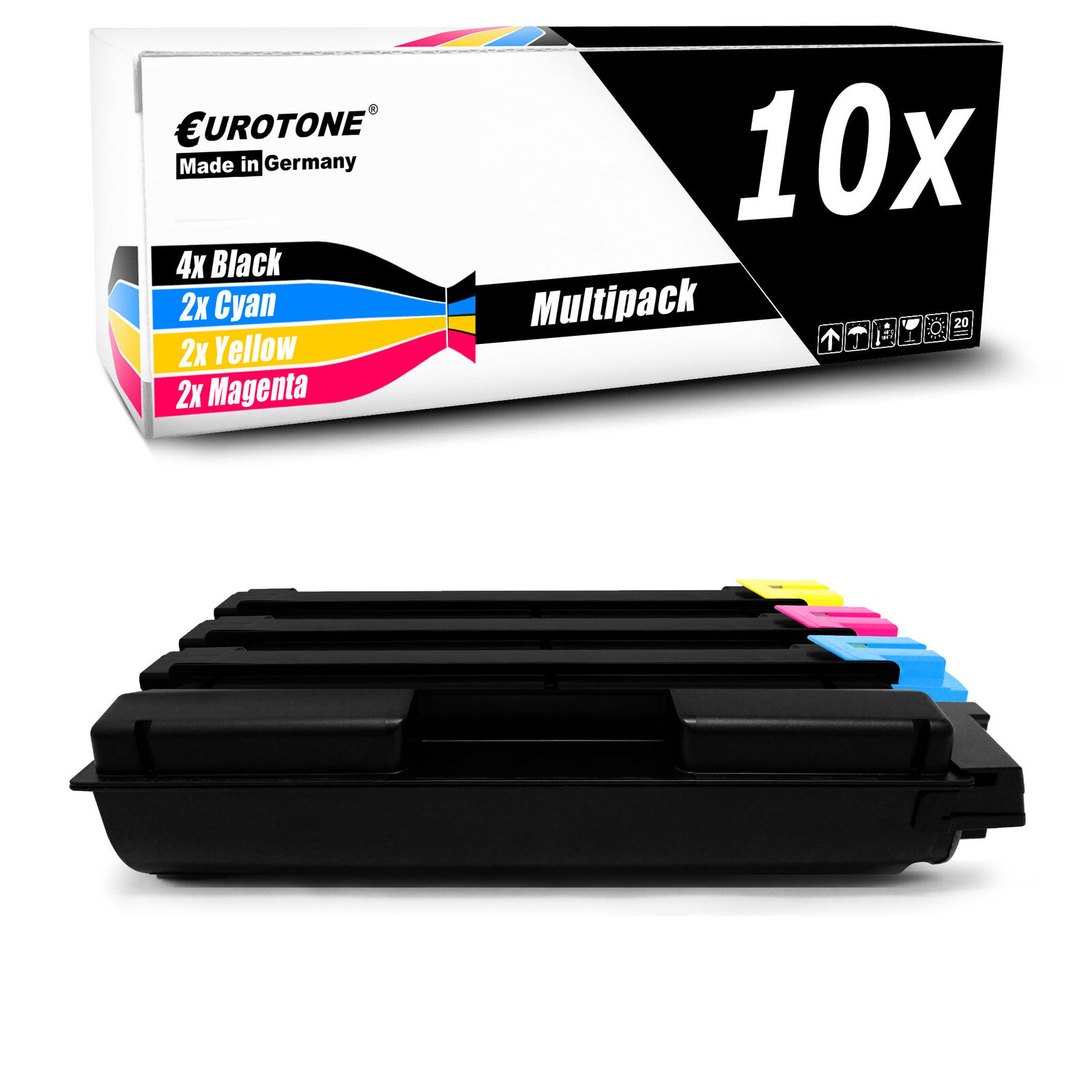 10x Eurotone Cartridge for Kyocera Ecosys P-6026-cdn