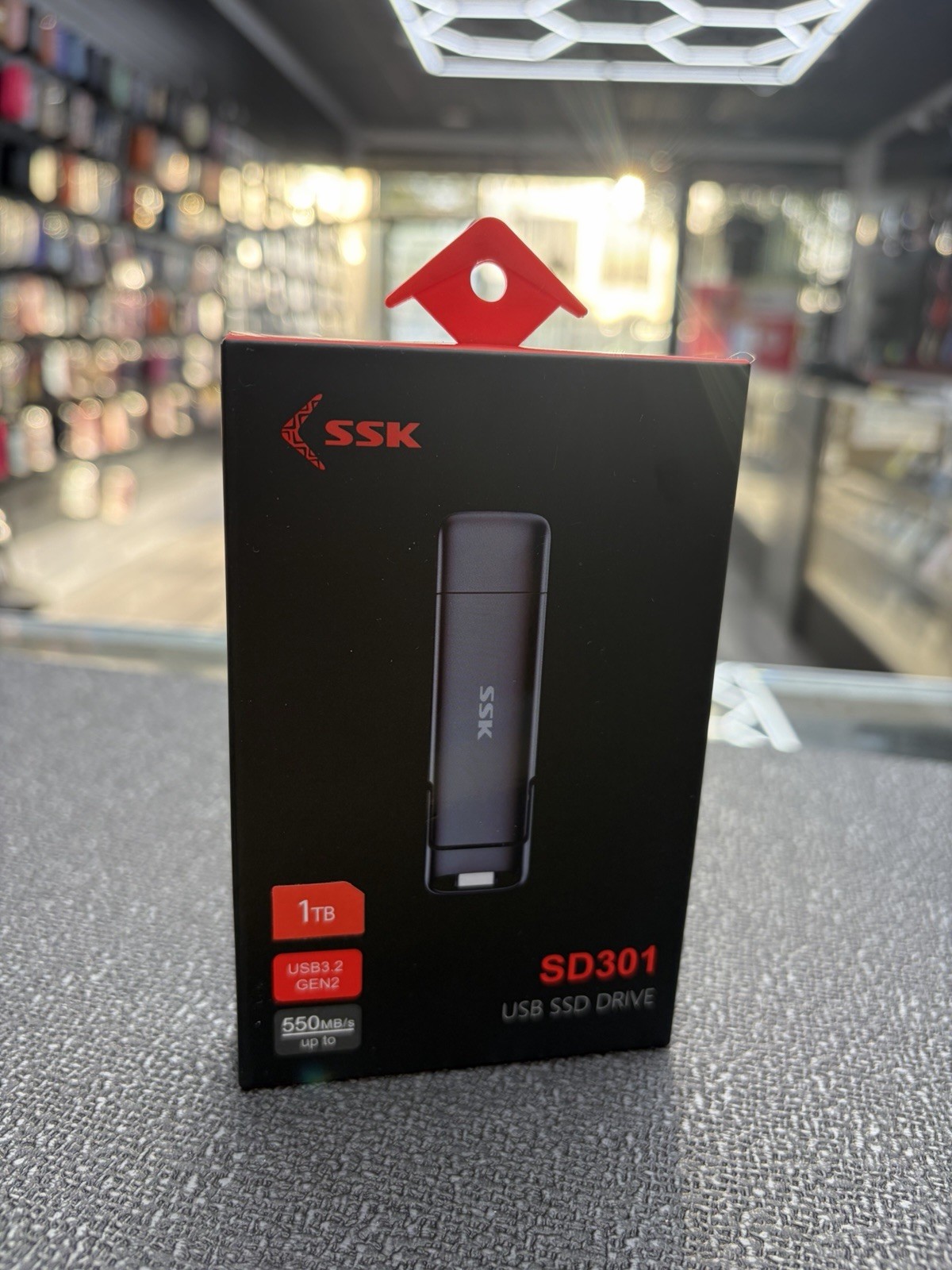 SSK 1TB External SSD USB Drive, SD-301, USB3.2 GEN2, Up To 550 MB/s - New Sealed
