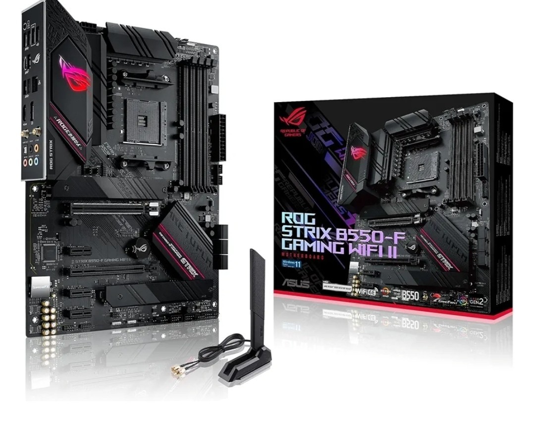 High-Performance ROG Strix B550-F Gaming Motherboard with WiFi 6E & RGB Sync