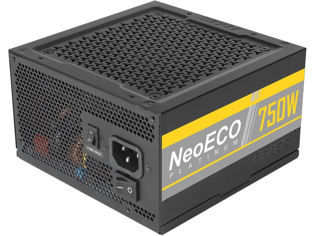 Antec NE750 NeoECO PLATINUM PSU 750W 80+ Certified ATX Power Supply Full Modular