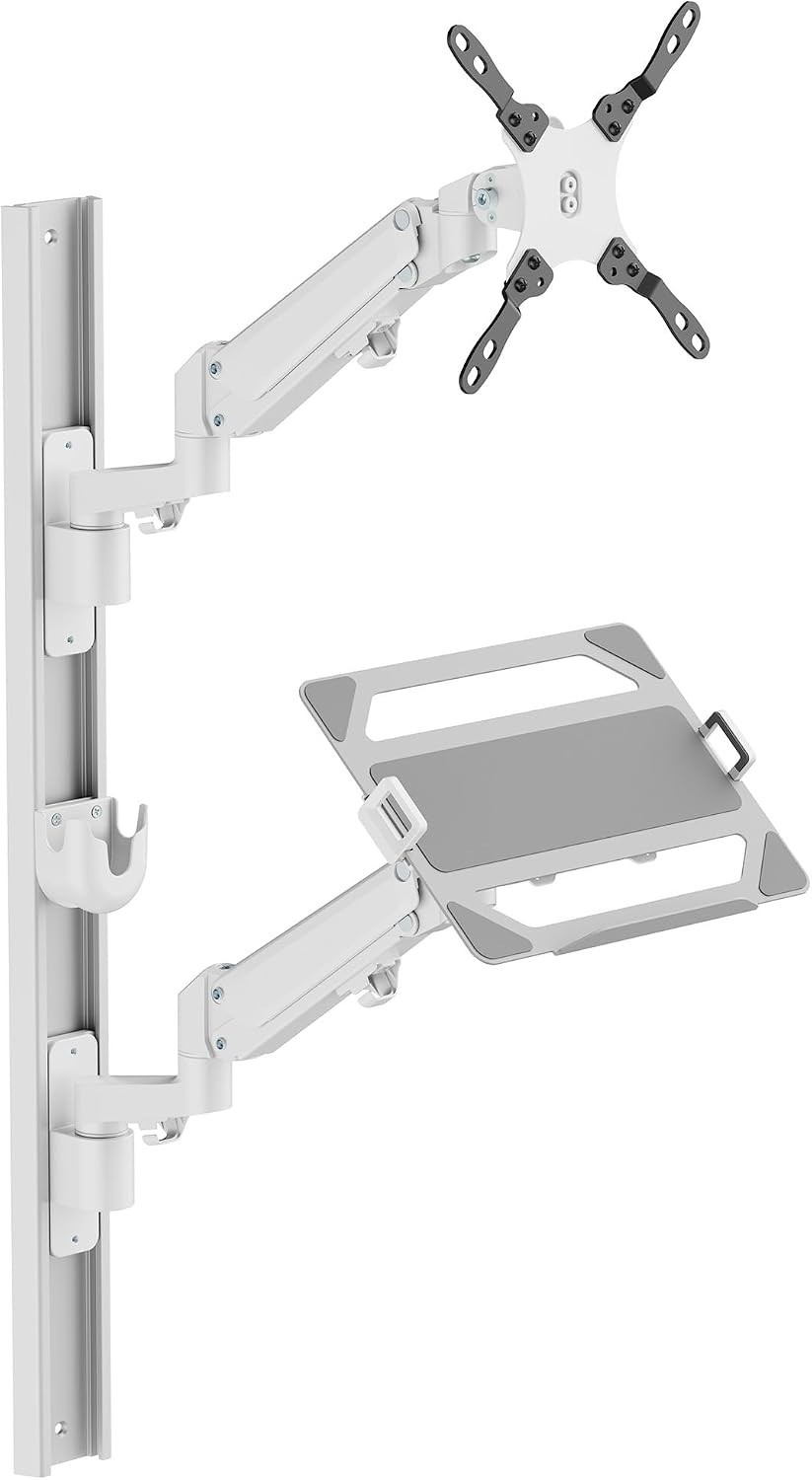 ZeboZap ZLTV8022 Monitor Wall Mount Keyboard Laptop Tray 17-43 Inch
