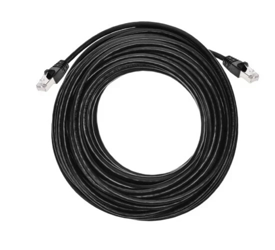 Monoprice Cat6A 50ft Black Ethernet Patch Cable, Double Shielded (S/FTP), 26AWG