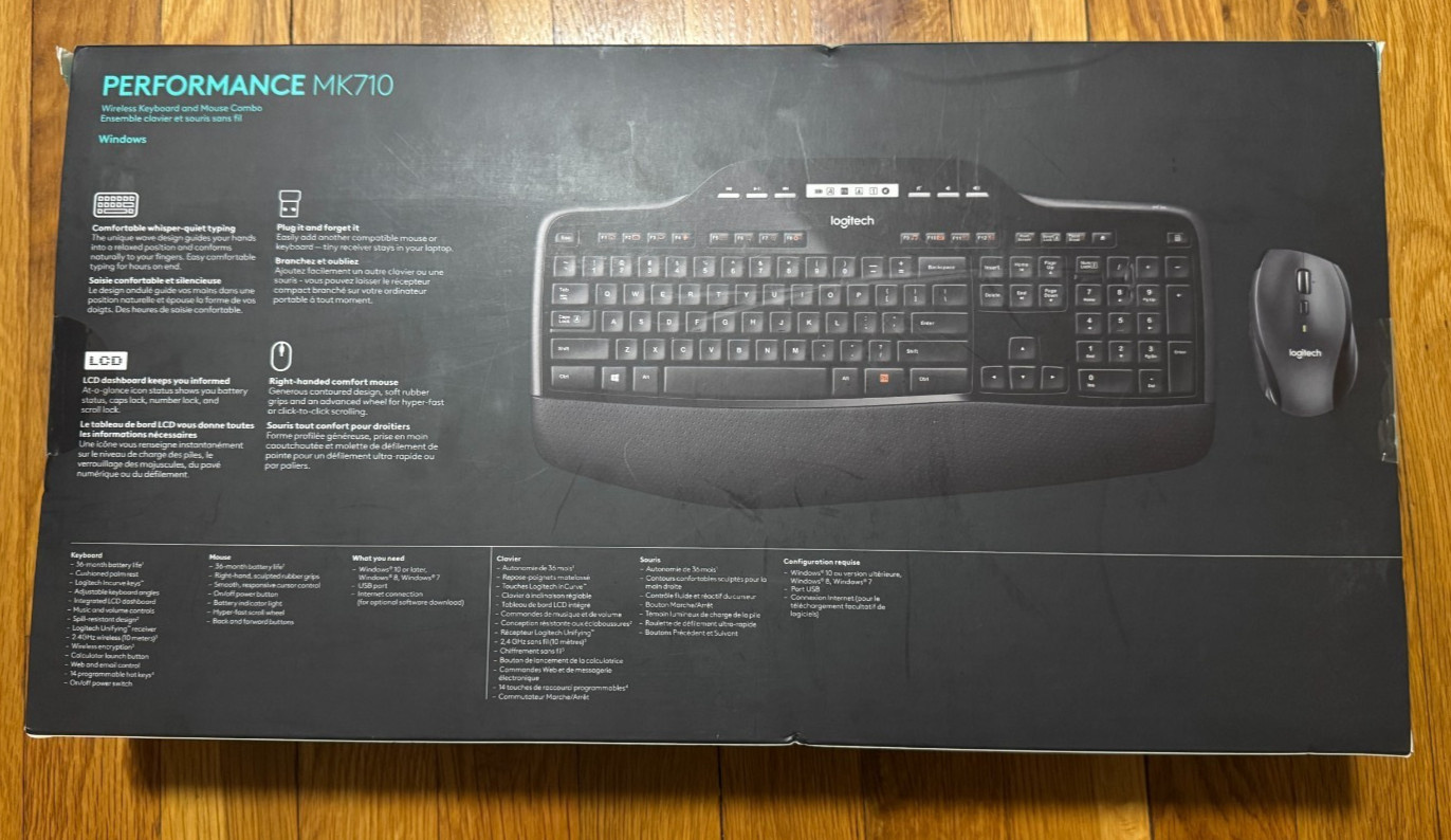 Brand new Logitech MK710 Wireless Keyboard and Mouse Combo