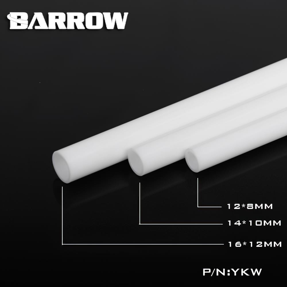 Barrow Acrylic White Rigid Tube Set 14/10mm 500mm 4pcs YKW14-10