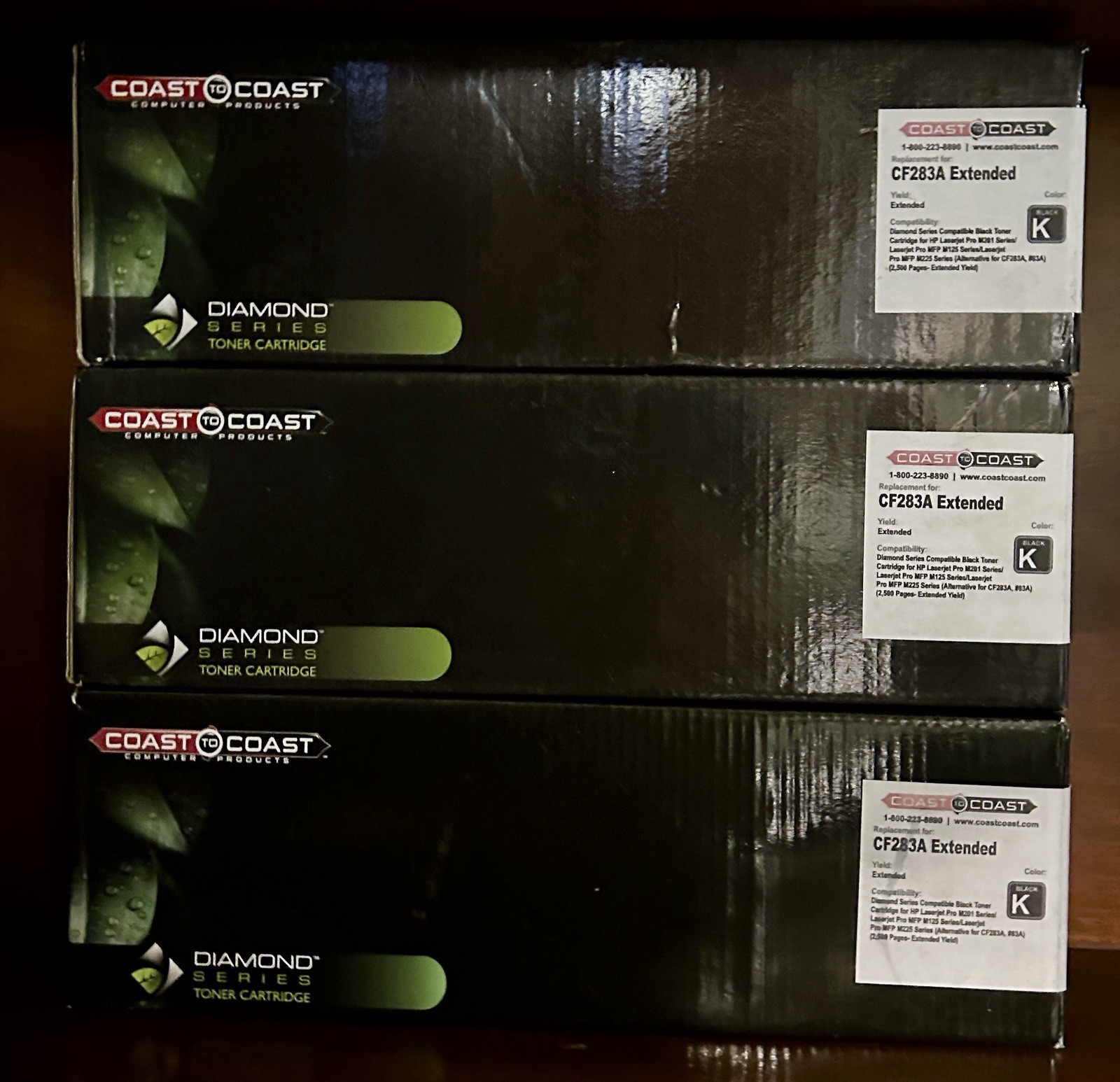 3 Pack of CF283A High Yield Toner For HP 83A LaserJet Pro _ New w/ 