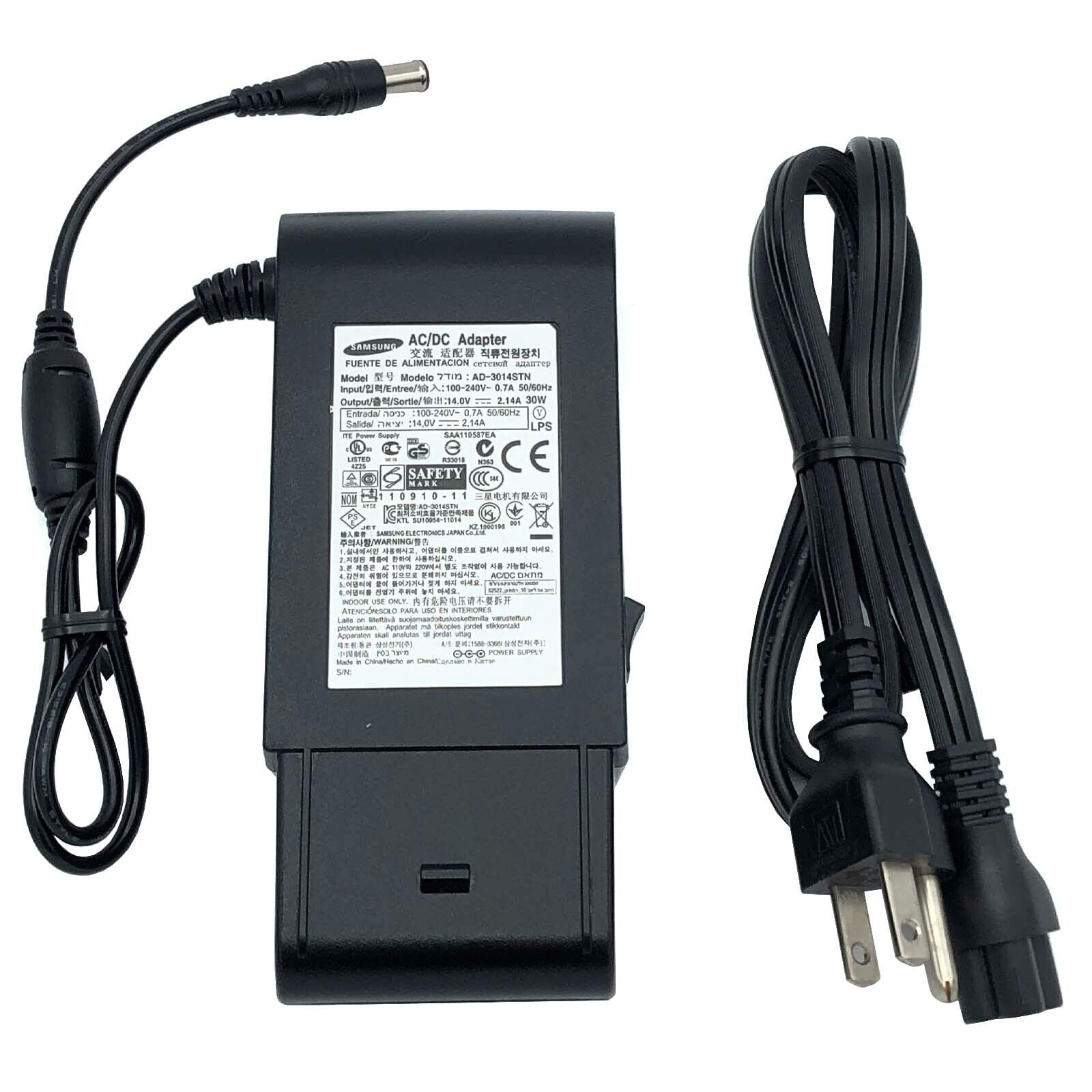 NEW OEM Samsung SyncMaster S22A460 LED Monitor Power Adapter 14V 2.14A 30W w/PC