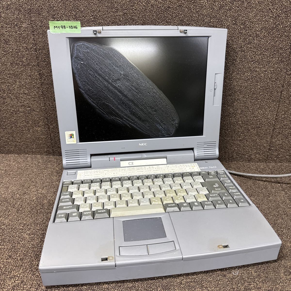 PC98 Notebook NEC PC-9821Na12/S8 Home appliances collection Vintage f833