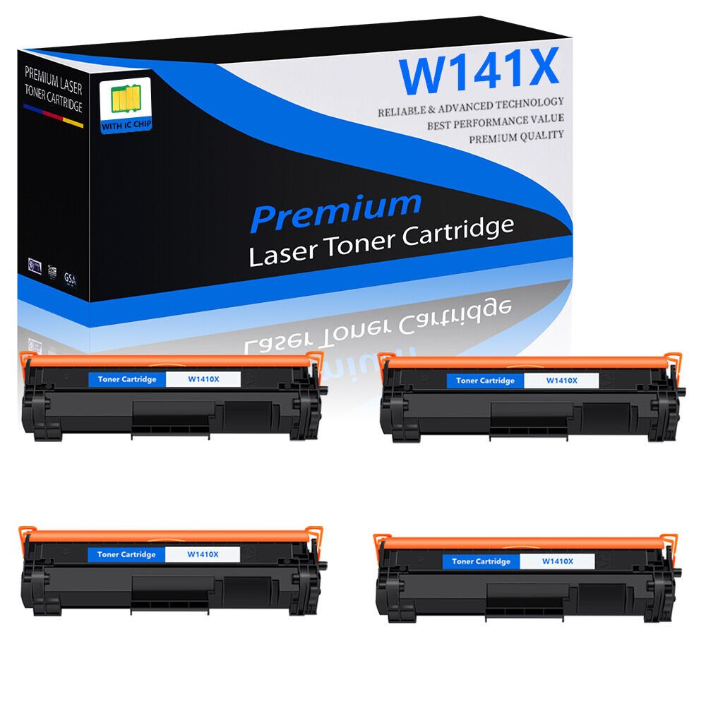 4PK 141X Black Laserjet Toner Cartridge W1410X Compatible for HP Laserjet M110w