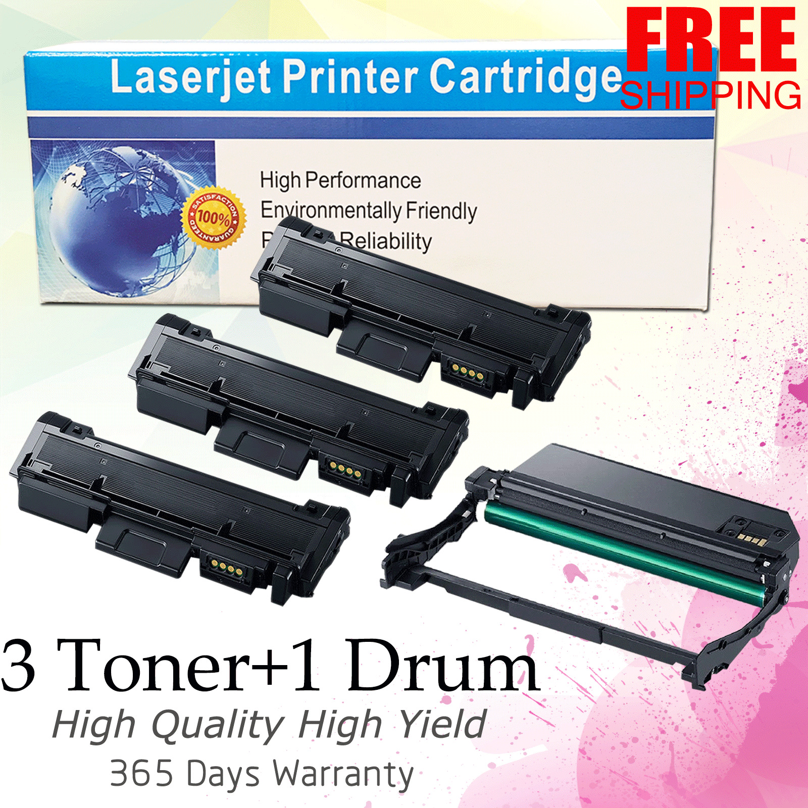 4 Pack MLT-R116 MLTR116 Printer Laser Drum Unit Cartridge for Samsung SL-M2625D