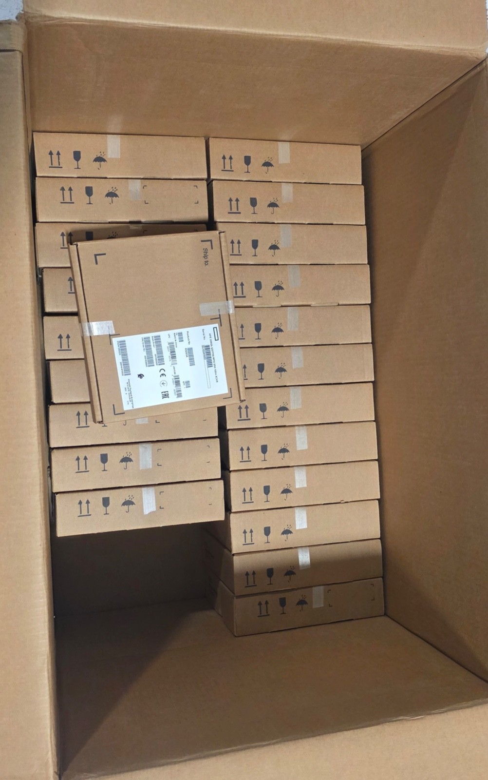 LOT SALE: 22 x R5Z83A HPE HP 200GB QSFP56 MPO SR4 100M TRANSCEIVER  *NEW IN BOX*