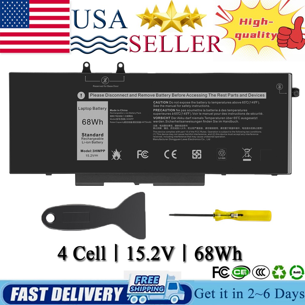 3HWPP LAPTOP BATTERY FOR DELL Latitude 5401 5410 5411 5501 Precision 3541 US