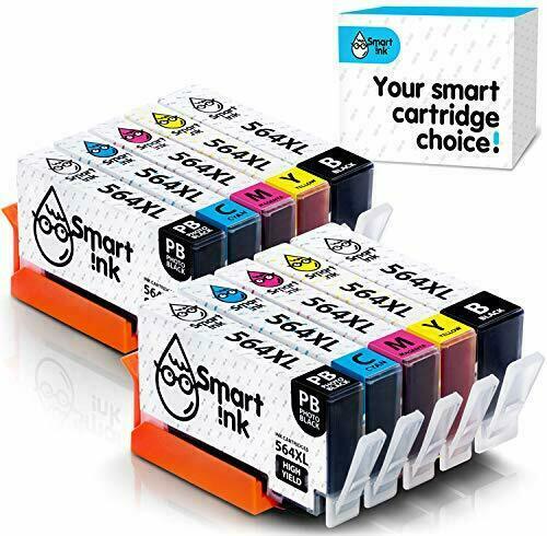 Smart Ink Cartridge Replacement for HP 564 XL - Pack of 10 (BM-KW8F-OC17)