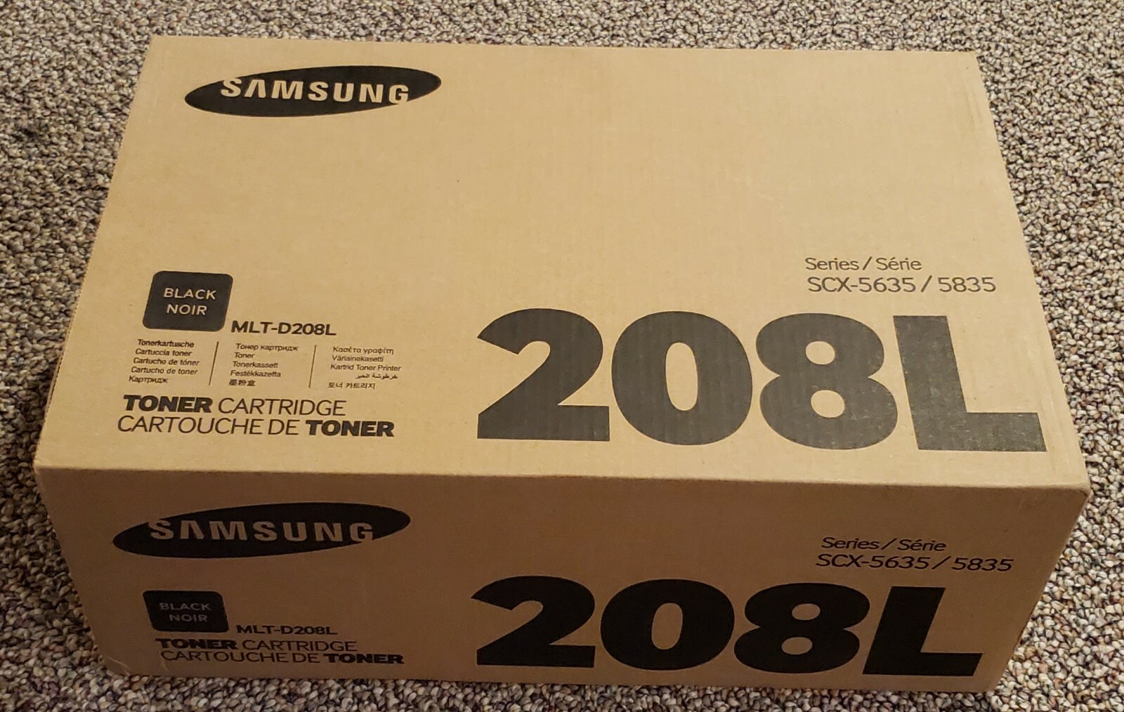 Lot of (4) New Sealed Genuine Samsung 208L MLT-D208L Black Cartridge SCX-5635