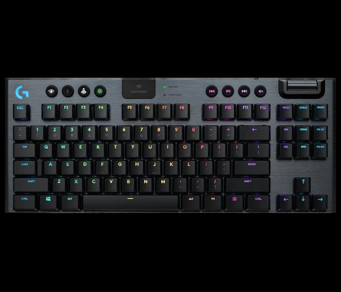 Logitech G915 TKL Tenkeyless Lightspeed Gaming Keyboard - Carbon English Tactile