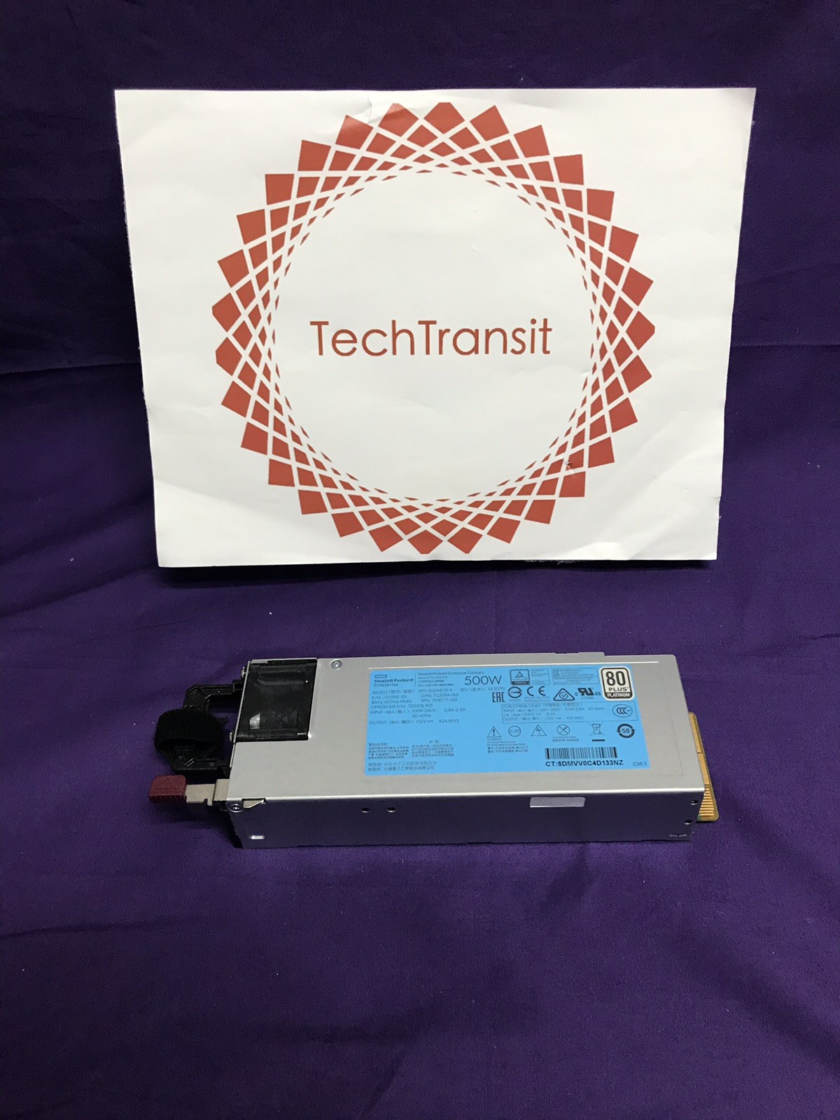 HP 723595-101 HSTNS-PD40 500W Slot Platinum Hot Plug Power Supply DPS-500AB-13 A
