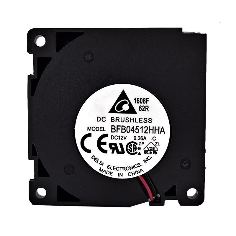 1pcs For Delta BFB04512HHA-C 12V 0.26A 4510 2-wire 4.5cm Cooling Fan