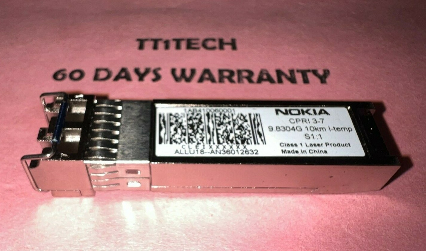 Nokia 1AB410060001 10G 10Gbe/CPRI 10km SMF SFP+ transceiver  