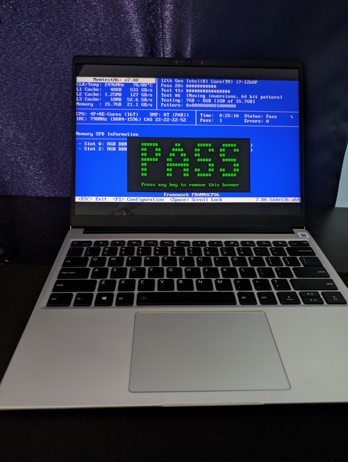 Framework Laptop 13 Intel i7-1260p 16GB RAM 1TB SSD + Power adapter