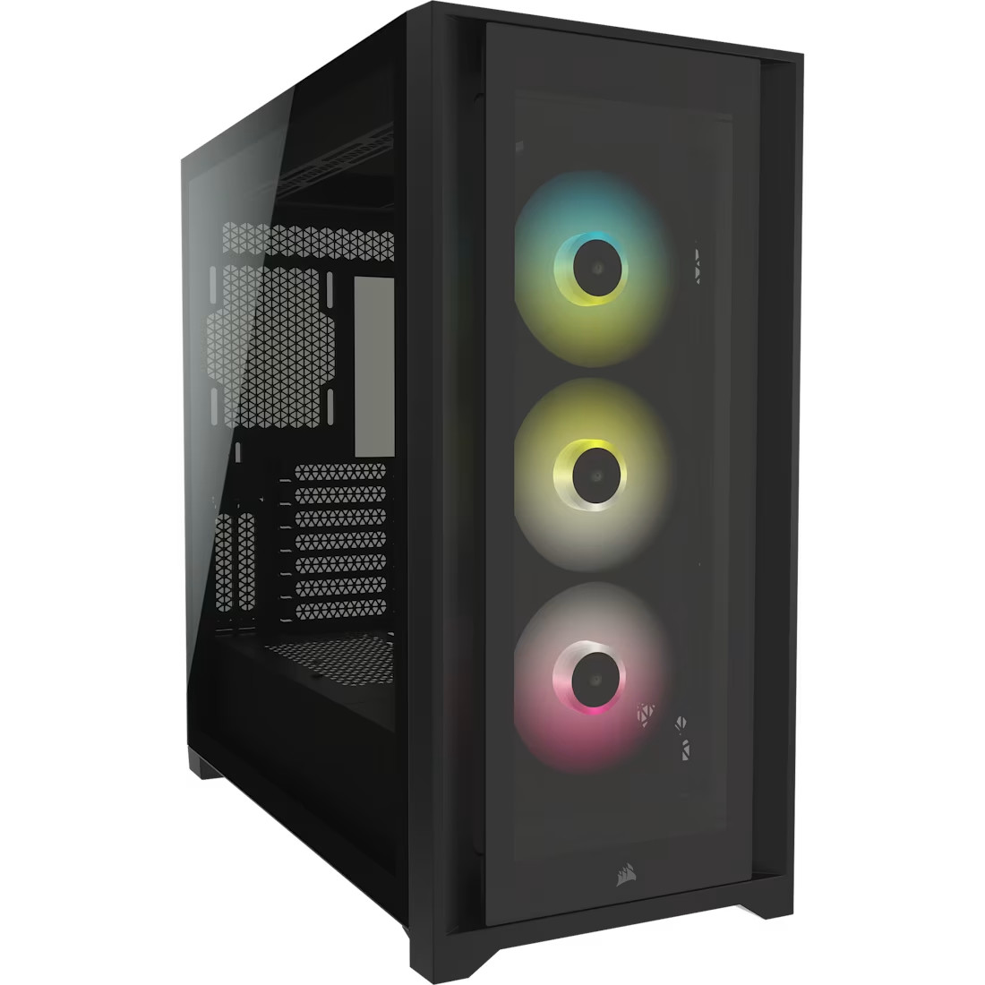 [used] Corsair iCUE 5000X RGB Mid-Tower PC Case - E-ATX, ATX, M-ATX, M-ITX