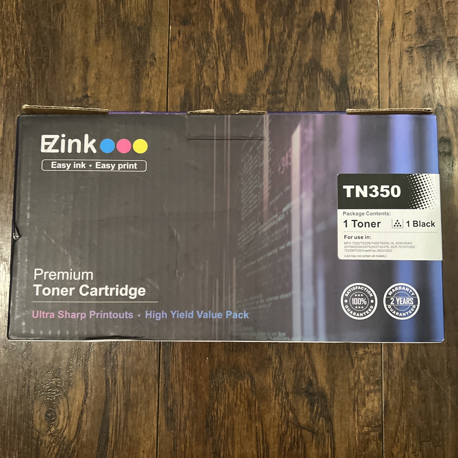 EZink TN350 Premium Toner Cartridge Black 3 Sealed Cartridge Expired 3/22