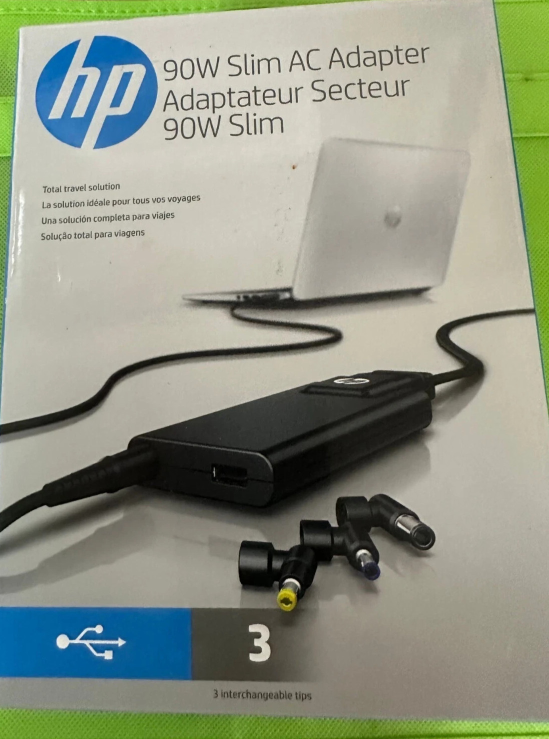 G6H45aa Genuine HP Slim with USB AC Adapter - power adapter - 90 Watt