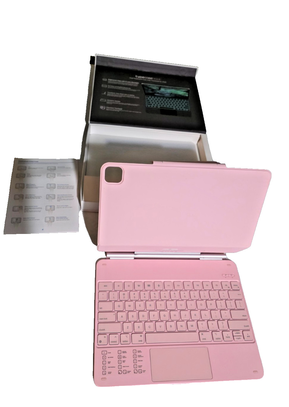 Typecase Edge iPad Keyboard Case Trackpad 13" iPad Air Or 12.9" Pro Rose Gold