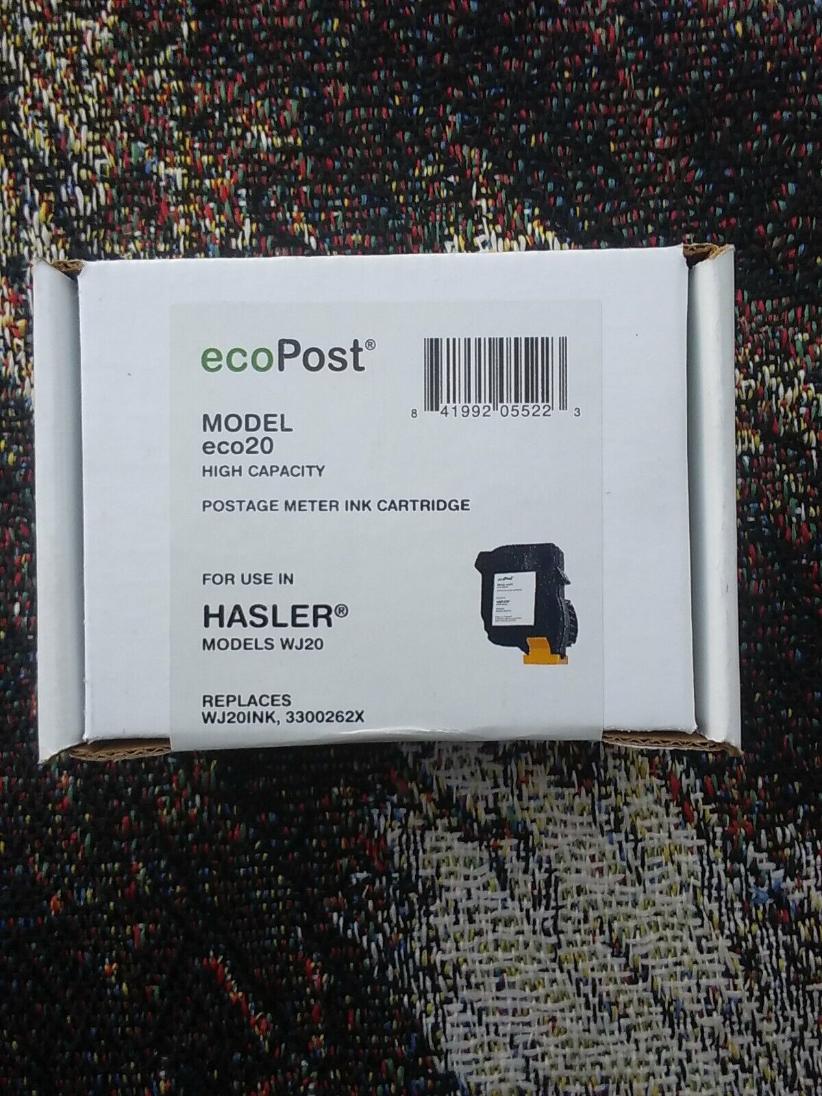 EcoPost Model ECO20 High-Capacity Postage Meter INK Cartridge Hasler WJ20