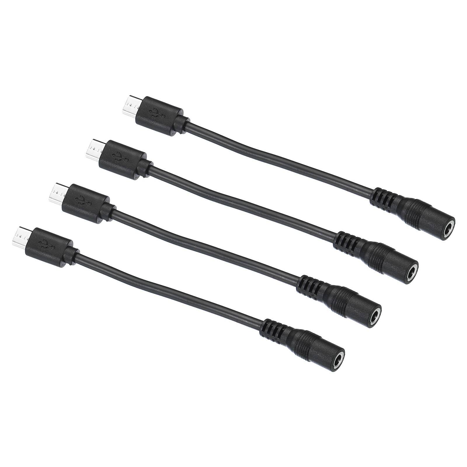 4pcs Micro USB to DC Extension Cable Male to Female Extension Power Cords