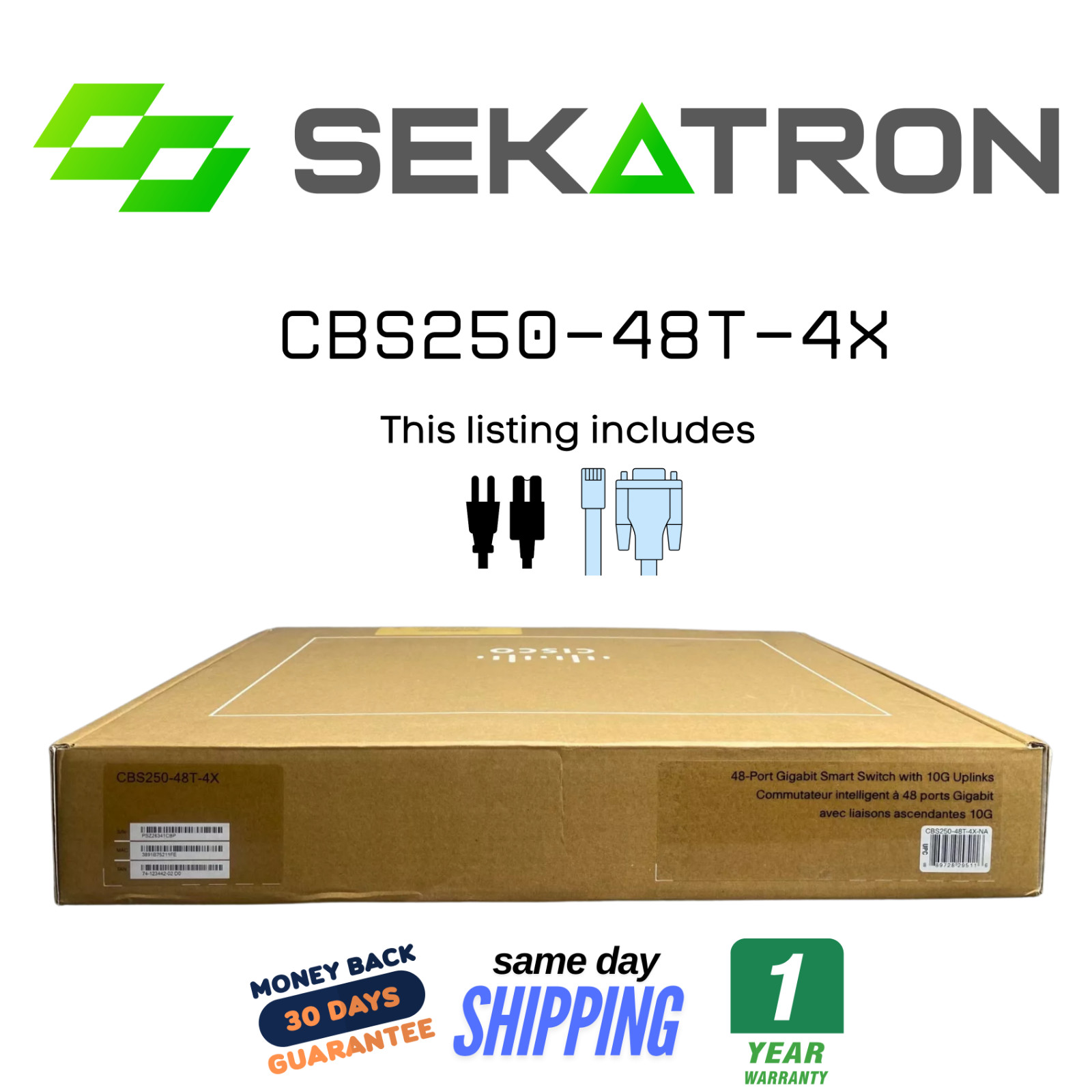 ♻️ Cisco CBS250-48T-4X 48-Port Gigabit Switch w/ 4x 10G SFP+ Uplinks ⚡Fast Ship