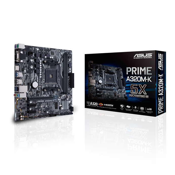 Asus Prime A320M-K AMD Ryzen Socket AM4 Motherboard