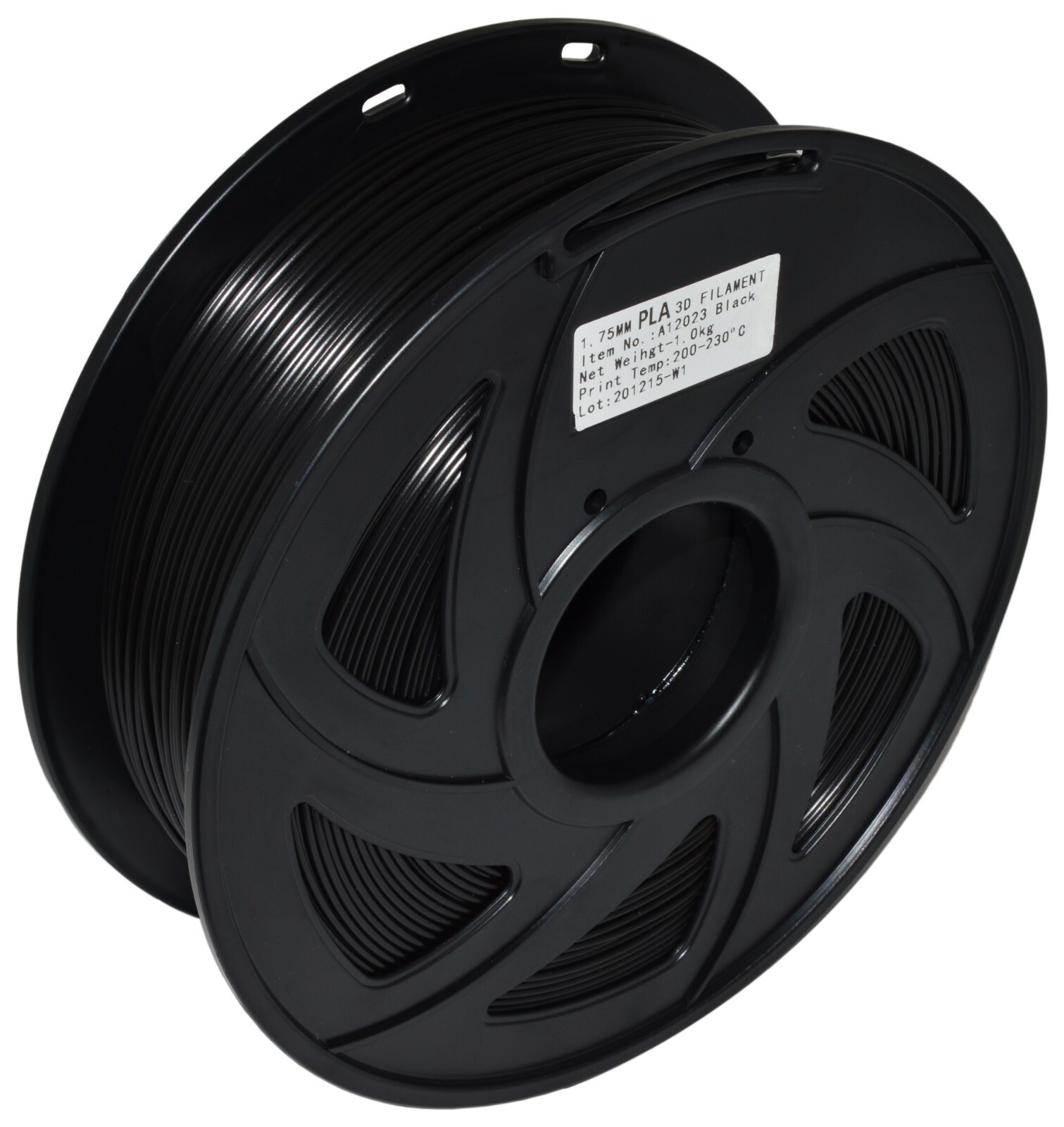 1kg Black Color PLA 3D Printer Filament, 1.75 mm Diameter with ±0.02 mm Accuracy