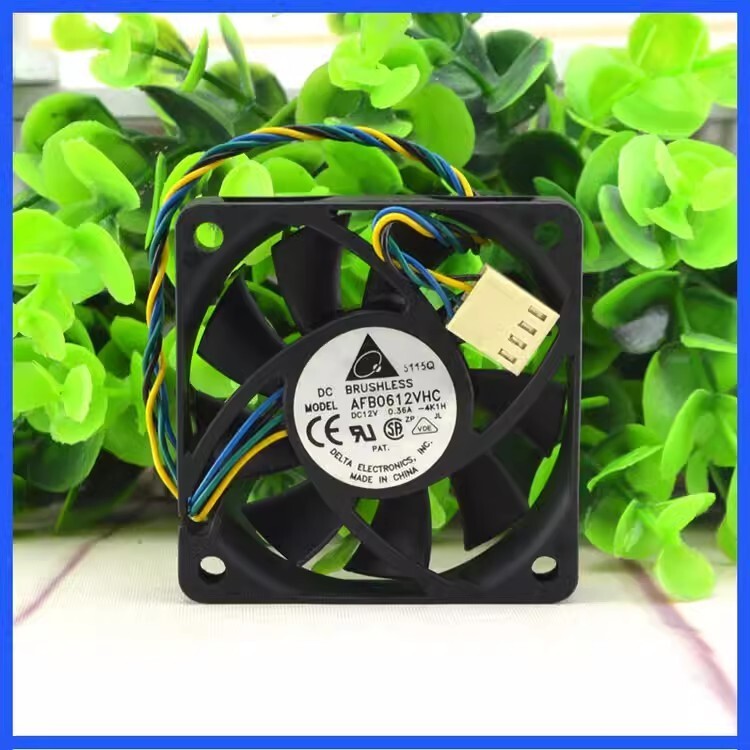 DELTA AFB0612VHC 6015 DC12V 0.36A 6CM 4-Wire Cooling Fan
