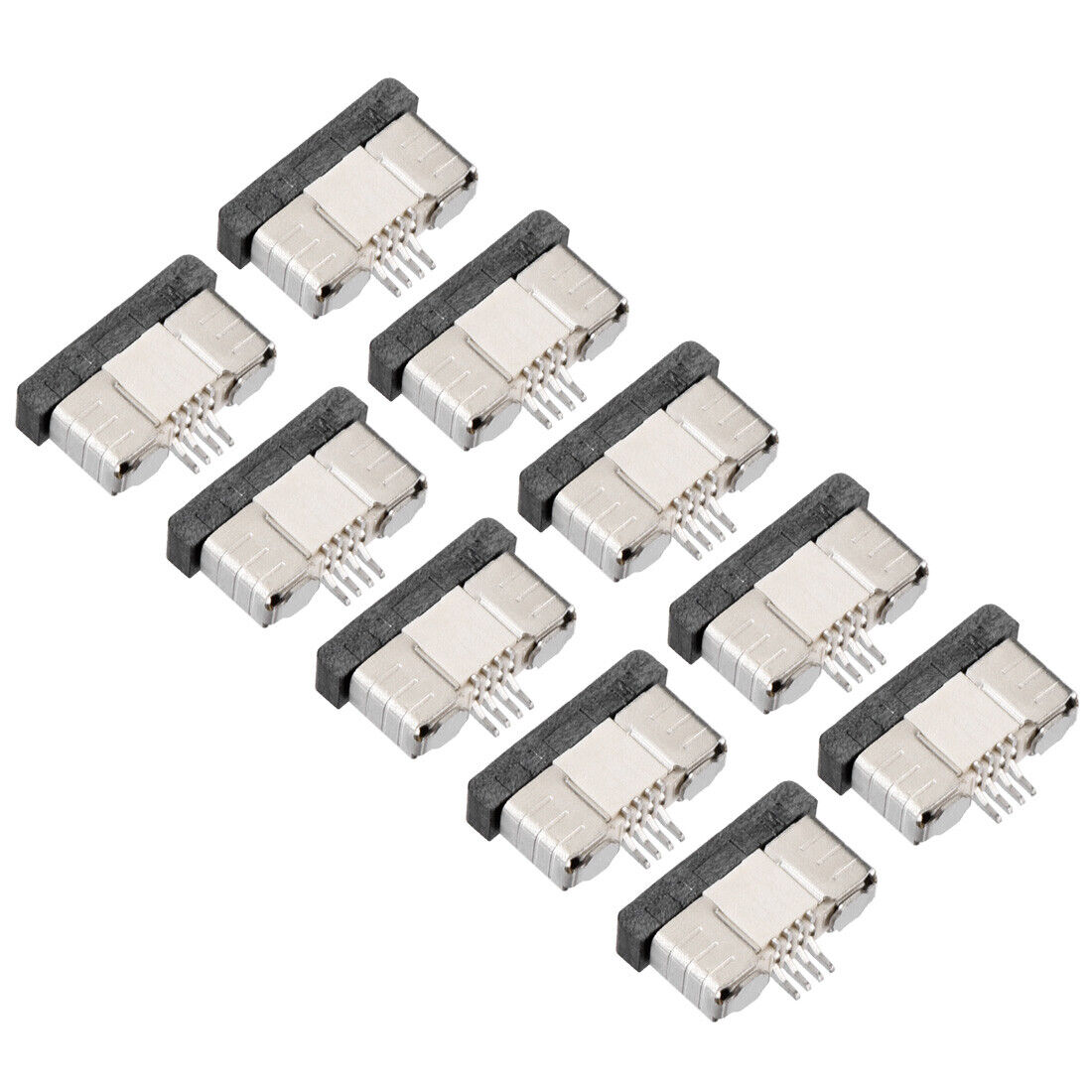 FFC/FPC Connector 4Pin Pitch 0.5mm Bottom Contact Pick Drawing Socket 10Pcs
