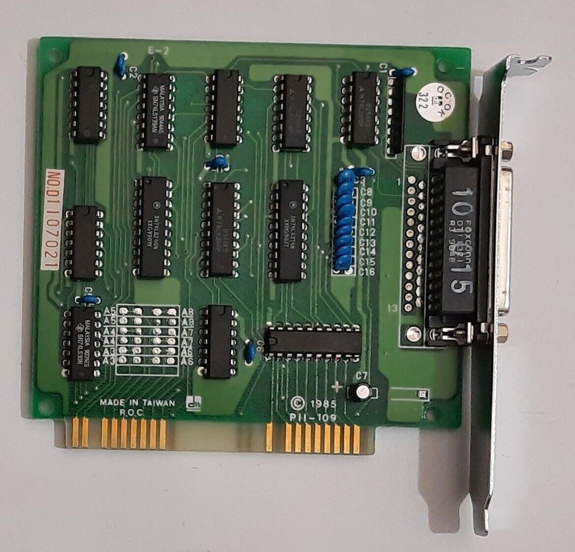 dtk PII-109 8-bit ISA Controller (Printer Port Card, Parallel, LPT, Retro, 1985)