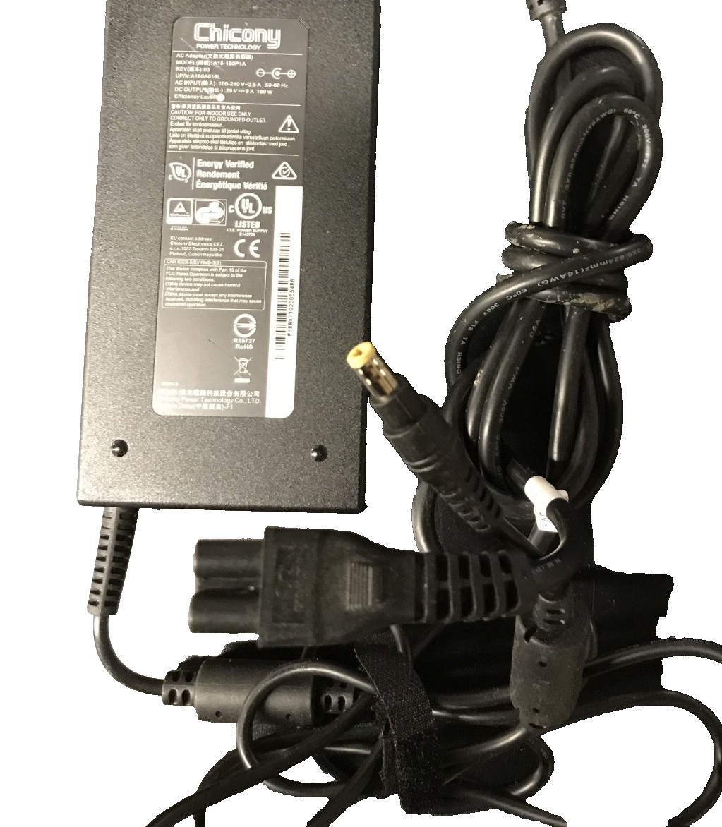 Chicony 180W 20V 9A  Adapter A15-180P1A Power Supply for MSI Laptop