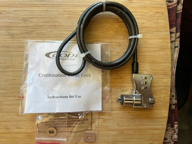 CODI 3-digit Combination Cable Lock. New