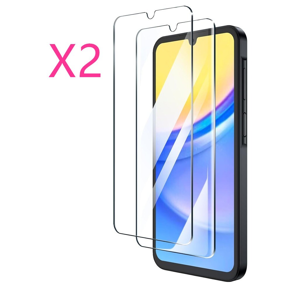 2-PACK For Samsung Galaxy A25 5G High Quality Tempered Glass Screen Protector