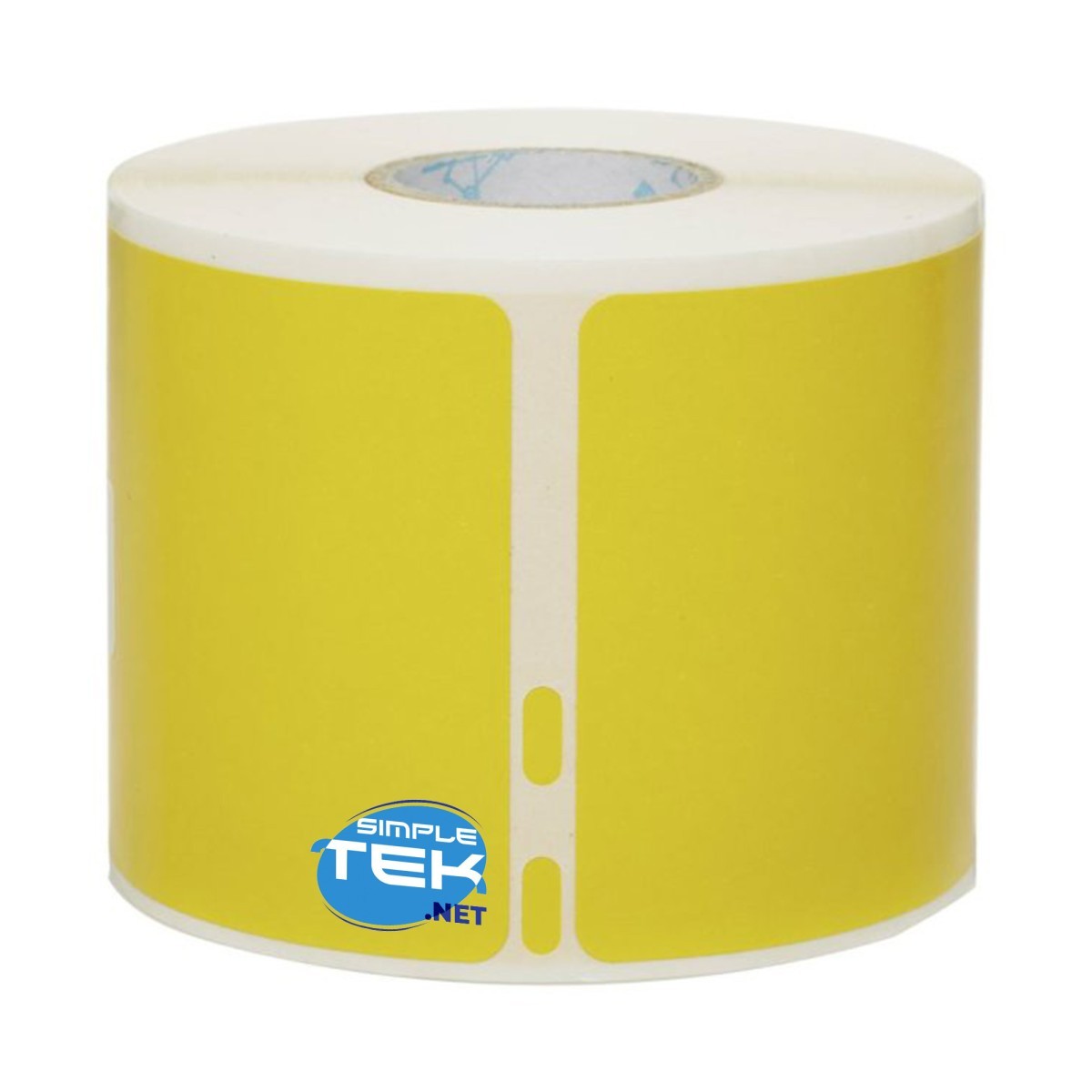 Roll Of 220 Yellow Thermal Adhesive Labels 101Mm X 54Mm 10Cm 5.4Cm SLP