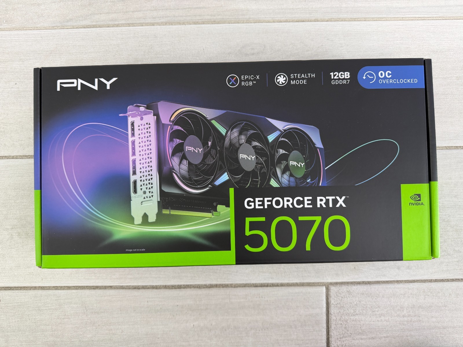 BOX ONLY PNY RTX 5070 Epic-X OC 12GB