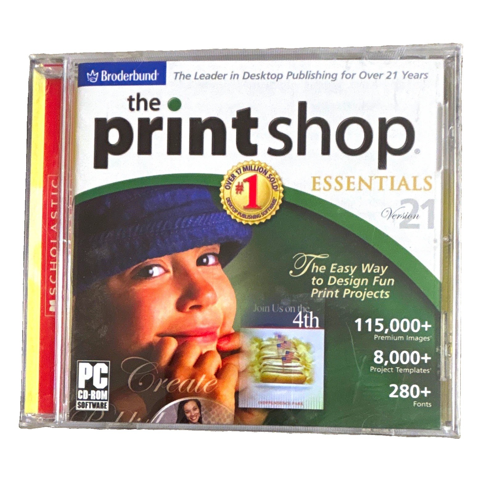 The Print Shop Essentials Version 21 PC CD-ROM Broderbund Scholastic Software