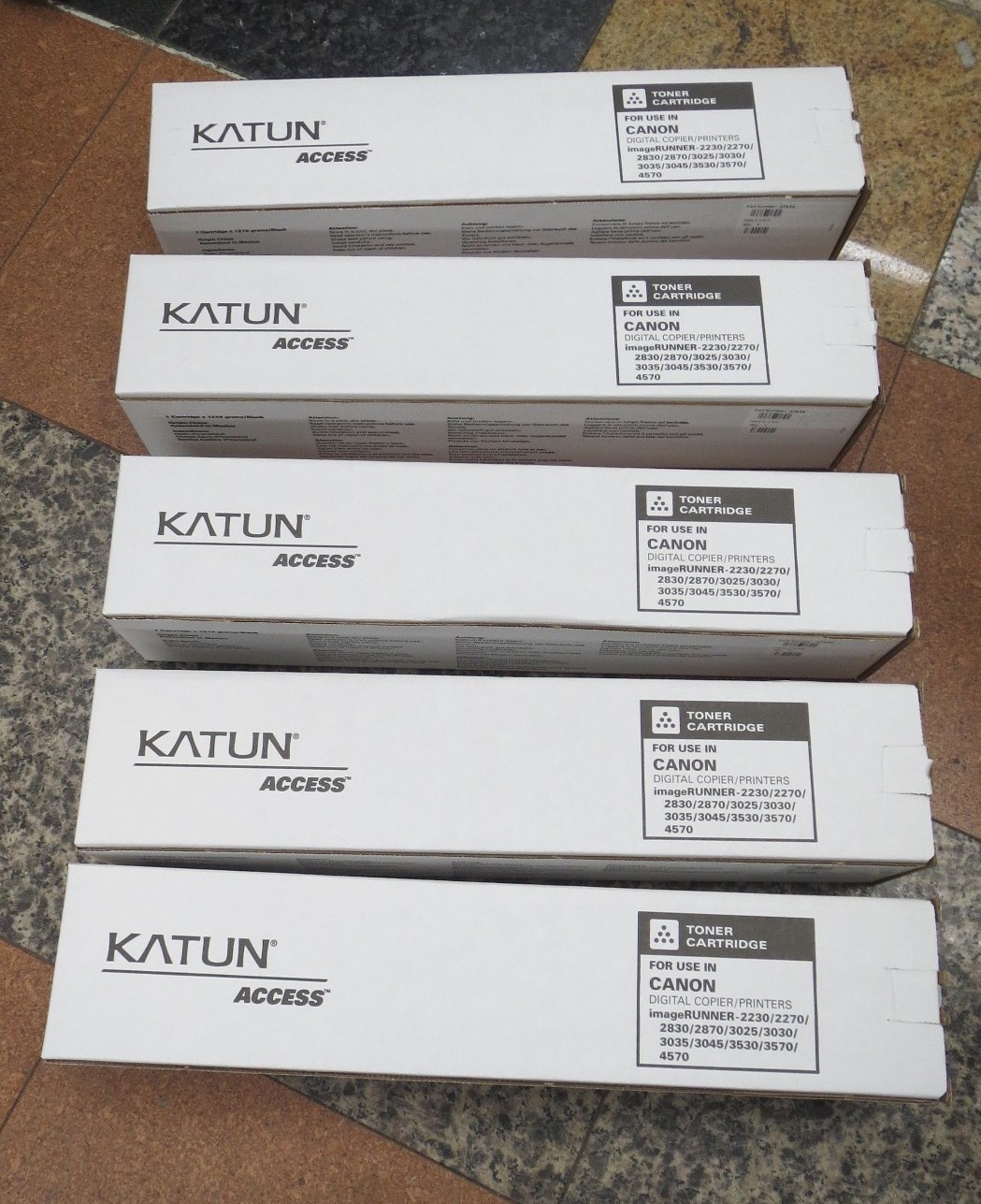 LOT OF 5 NEW KATUN CANON GPR-15 TONER iR 2230/2270/2830/2870/3025/3030 #37638