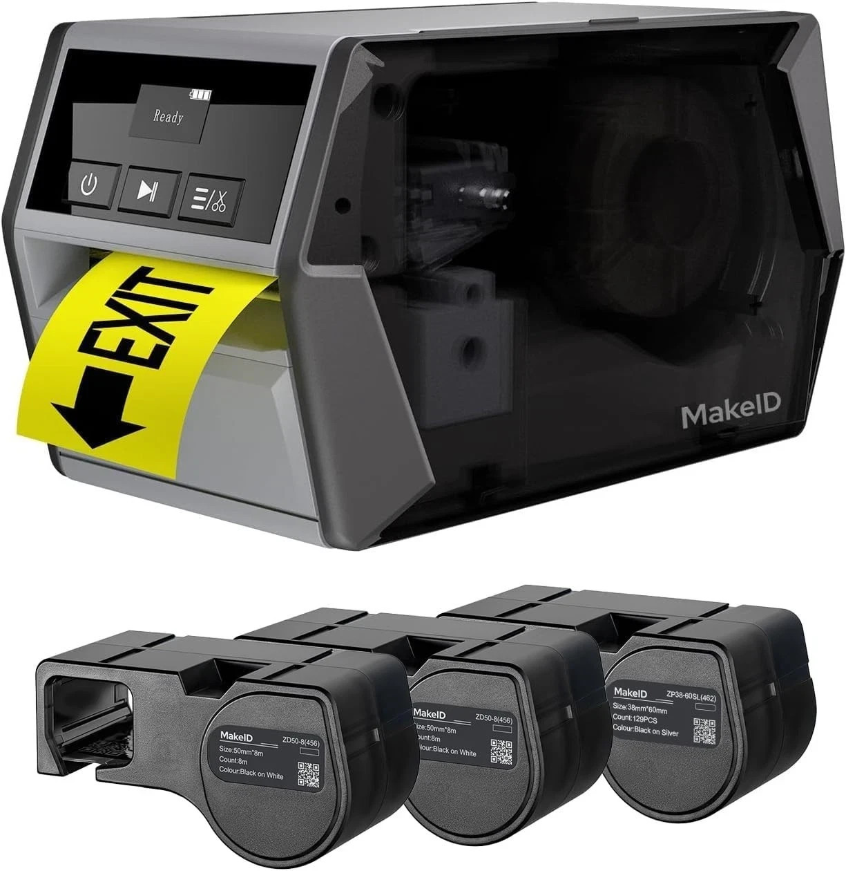 Makeid D50 Industrial Label Printer, Desktop Label Maker 2" Print Head BRAND NEW