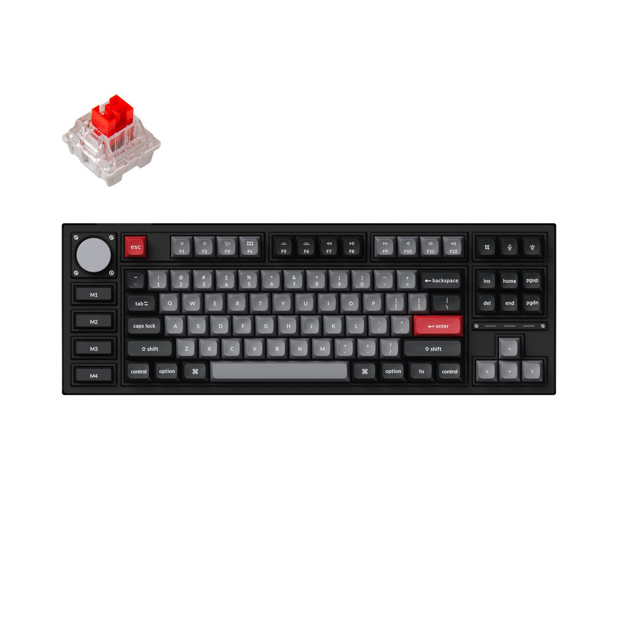Keychron Q3 Pro Q3P-M1 SE Red Switch Wireless Mechanical Keyboard Mac/PC - Black