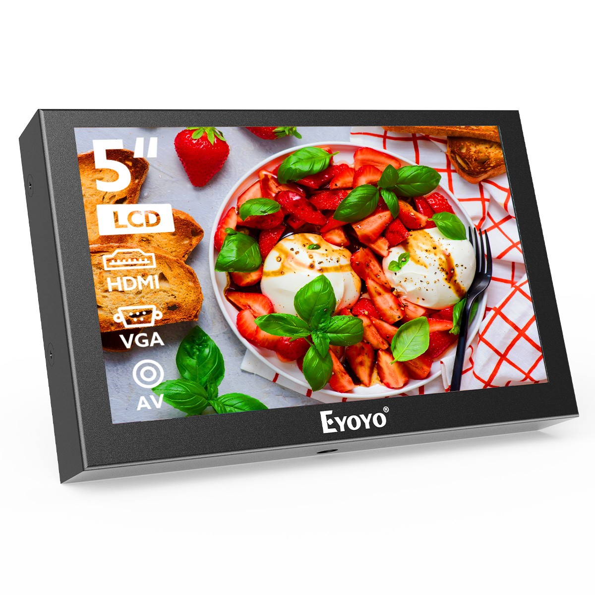 Eyoyo 5" Mini Screen Portable Display Monitor 800x480 Raspberry Pi Video Monitor
