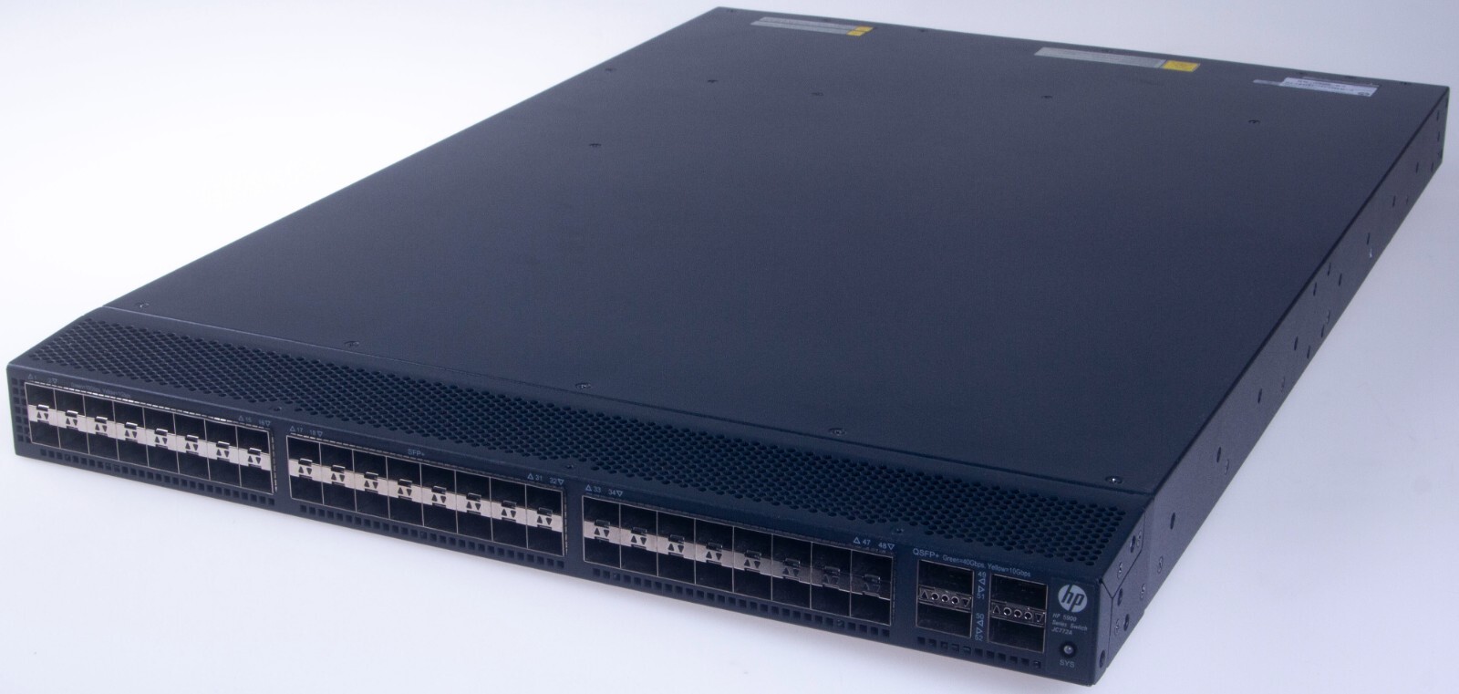 HPE JC772A 5900AF-48XG-4QSFP+ 48 SFP 4 QSFP 2 RJ-45 10Gbps Network Switch