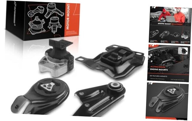 4PCS Engine Motor Mount Transmission Mount and Torque Strut Mount Set