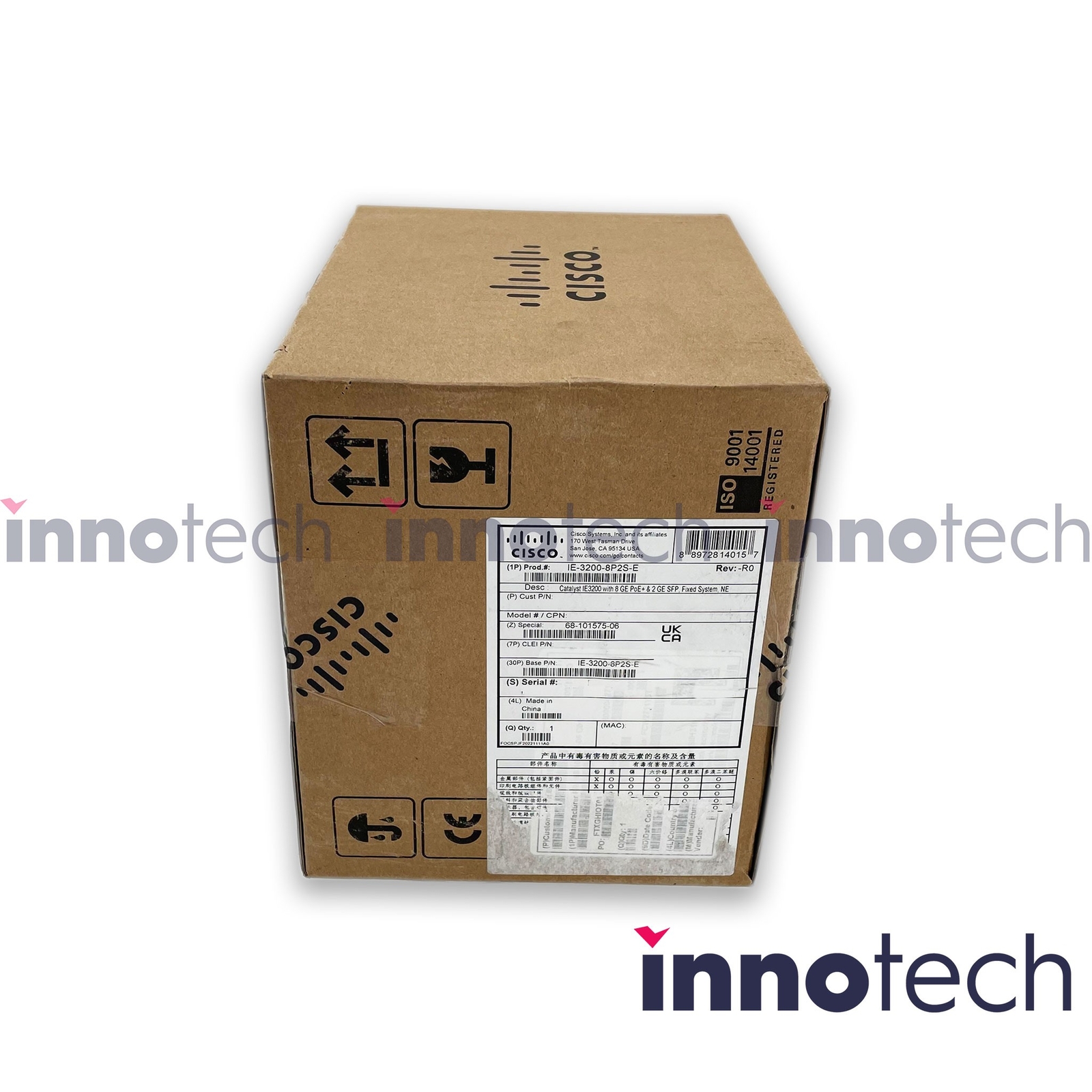 Cisco Catalyst IE-3200-8P2S-E Rugged Switch 8 Ports Manageable New Sealed
